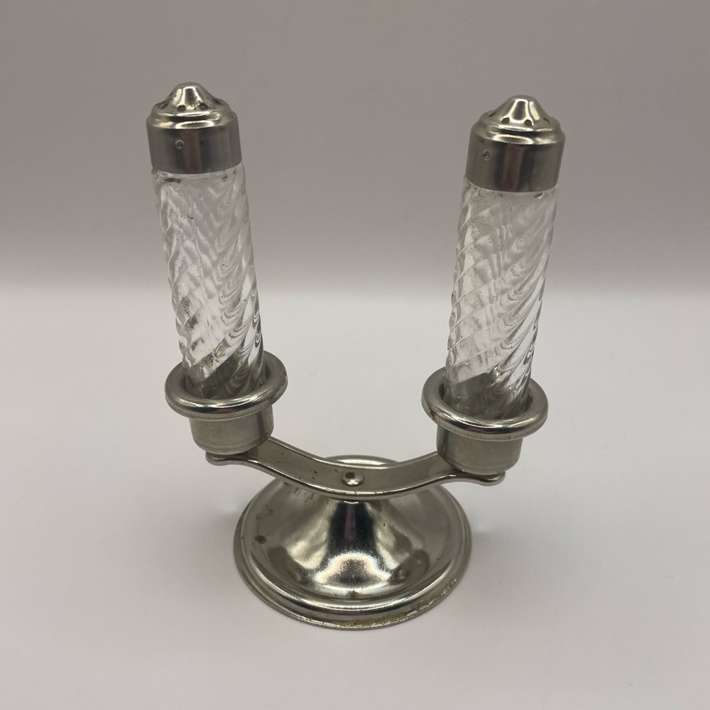 VINTAGE Vanstyle Specialties Corp Candlestick Salt and Pepper Shaker Set - Picture 4 of 15